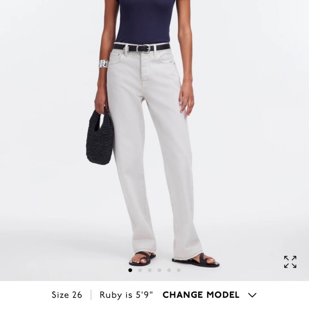Madewell low slung straight jeans NWT